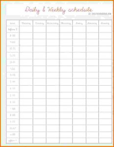 hourly planner template family daily schedule template efaabdeaeae