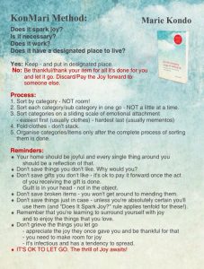 house cleaning checklist pdf konmari method true north comfort blog