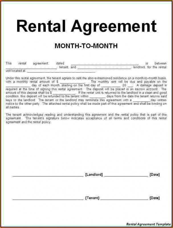 house rental agreement