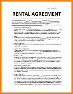 house rental agreement house rental agreement template rental agreement example