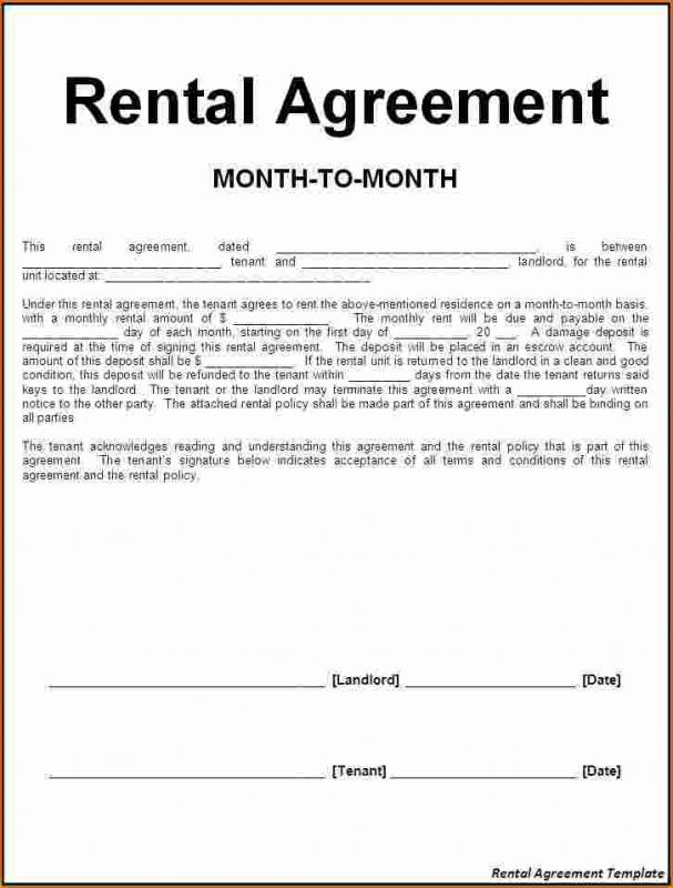 house rental agreement template