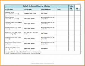 household budget template printable restaurant schedule template general cleaning p full