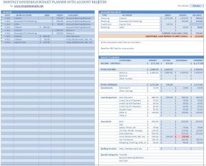 household budget templates household budget planner www templatesample net