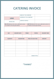 housewarming invitation template catering invoice template word