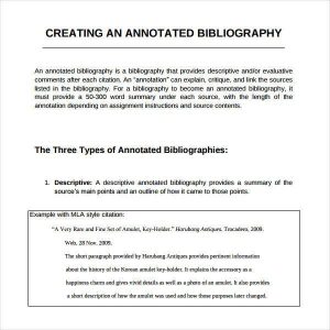 how to create an annotated bibliography creating an annotated bibliography generator sampl