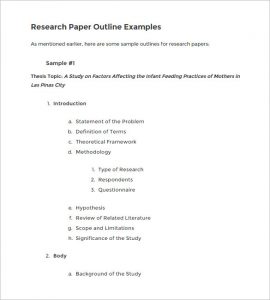 how to outline a research paper blank research paper outline example