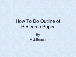 how to outline a research paper outline of research paper