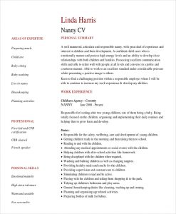 how to put babysitting on a resume nanny babysitter resume