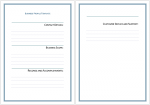 how to write a bid proposal business profile template for word x