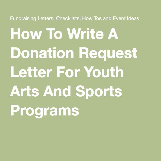 how to write a donation request letter