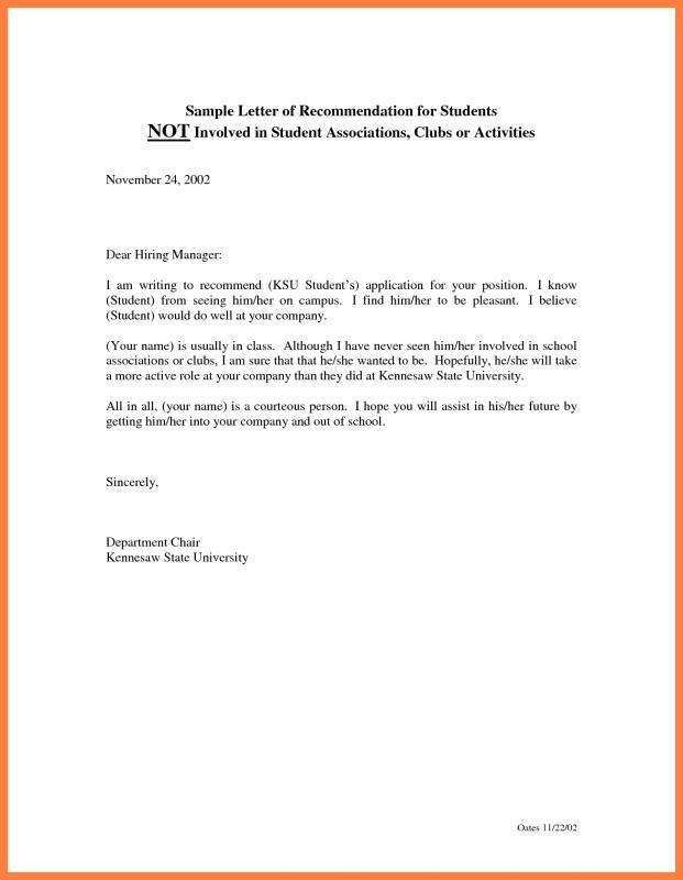 how to write a letter of recommendation