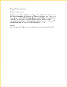 how to write a notarized letter notarized letter format sample notarized letter template