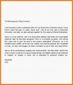 how to write a recommendation letter how to write a reference letter for a friend letter of recommendation for a friend image 22 resize6002c700