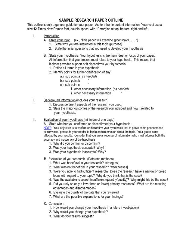 how to write a research paper outline how to write a research paper outline