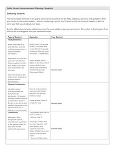 how to write a script format psa planning template