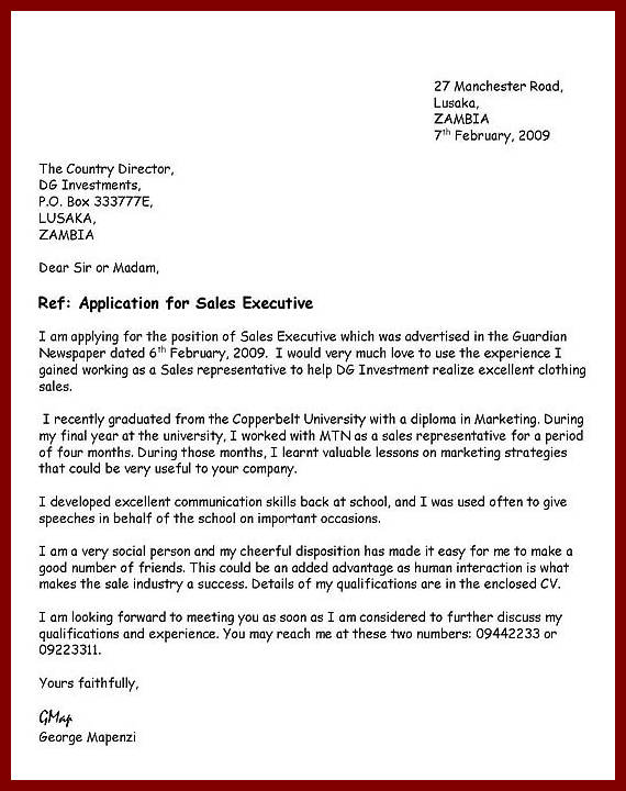 How To Write An Application Letter | Template Business