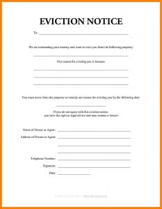 how to write an eviction notice how to write an eviction letter