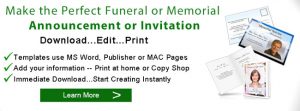 how to write an obituary sample funeral announcement invitation banner