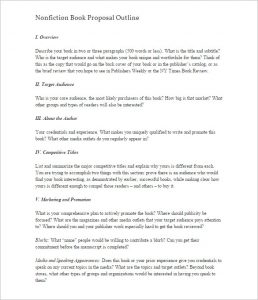 how to write an outline for a book nonfiction book proposal outline example