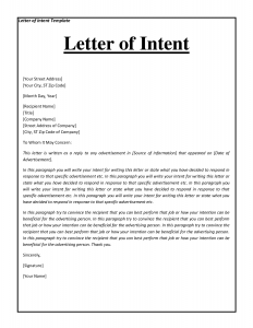 how to write letter of intent examples of letter of intent letter of intent template lzdme