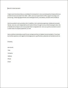 how to write recommendation letter