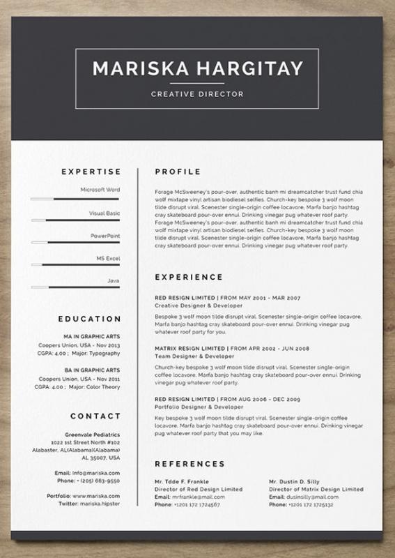 hybrid resume template