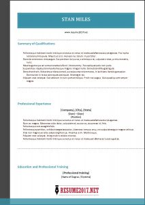 hybrid resume template combination resume template