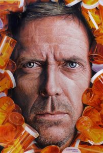 hyper realistic drawing housemd nestor canavarro