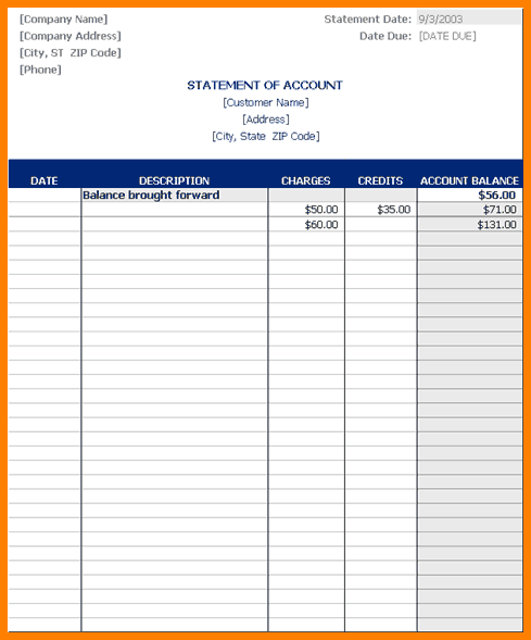 income statement excel