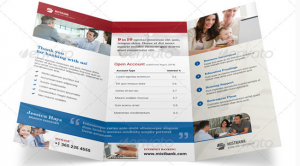 indesign brochure templates free bank brochure