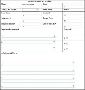 individual development plan template iepot