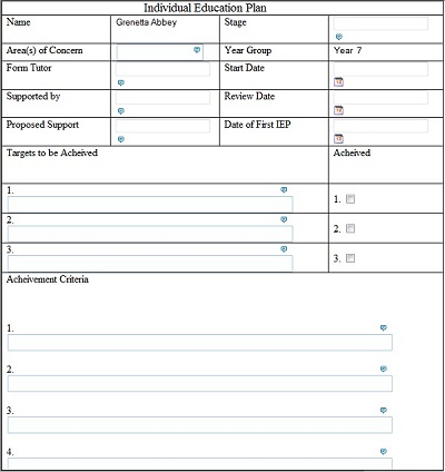 individual development plan template