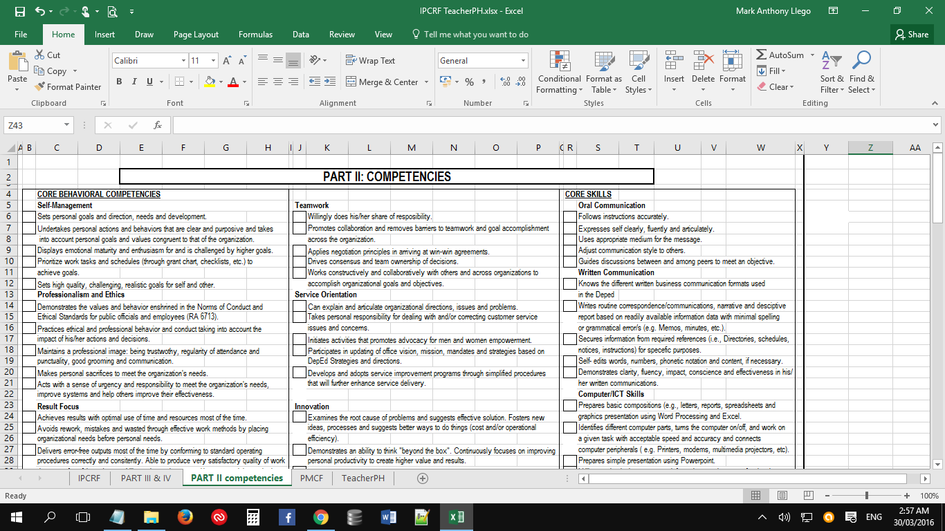 individual development plans sample