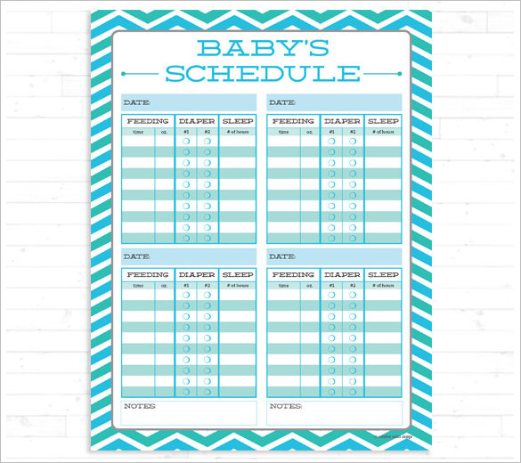Infant Feeding Schedule | Template Business