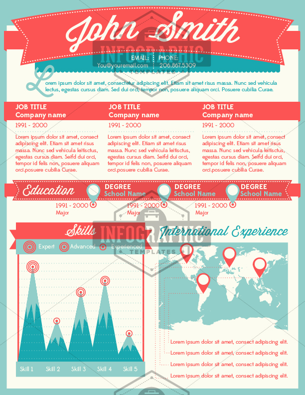 infographic resume template