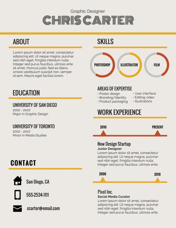 infographic resume template