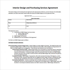 interior design contract interior design and purchasing services contract pdf free download