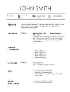 internship resume template internship resume example