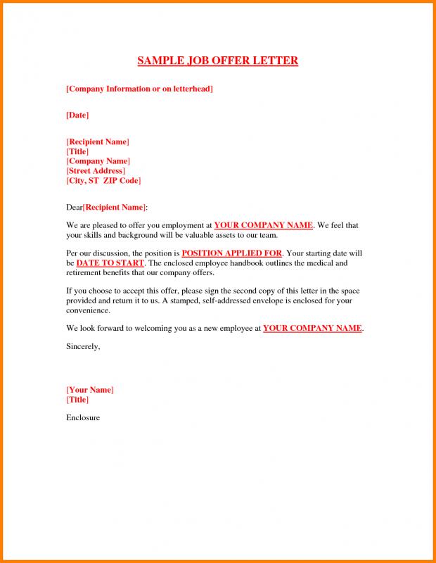 Job Interview Decline Letter - certify letter