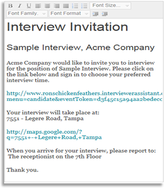 Interview Request Email | Template Business