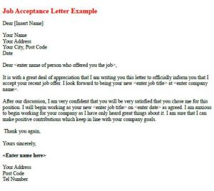 interview thank you email subject line job acceptance letter example