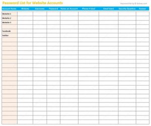 inventory template google sheets free printable password organizer sheets