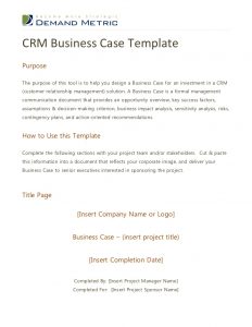 investment agreement template crm business case template