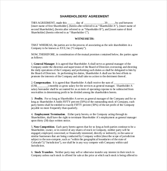 investment agreement template