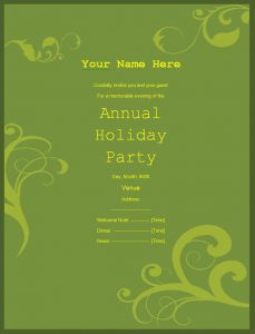 invitation templates word party invitation template