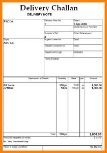 invoice receipt template delivery challan format doc deliverychallan png