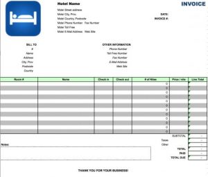 invoice receipt template hotel invoice template excel hotel invoice template microsoft excel x oecutj