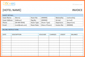 invoice template download hotel invoice format excel hotel invoice template in microsoft word featured image