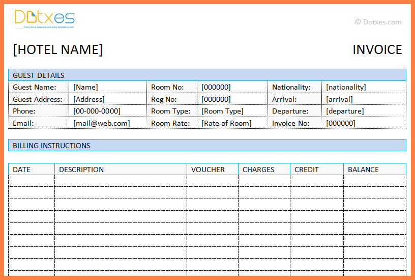 invoice template download