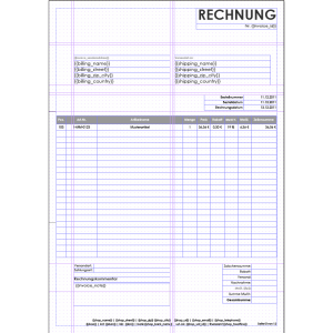 invoice template download windowinvoice rechnungstemplate einseitige rechnung